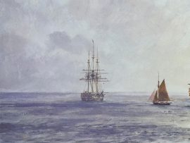 Geoff Hunt Print - H.M.S. Duke William Coming Aboard