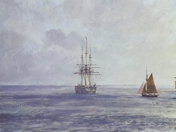 Geoff Hunt Print - H.M.S. Duke William Coming Aboard