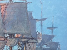 Geoff Hunt Print - H.M.S. Leander