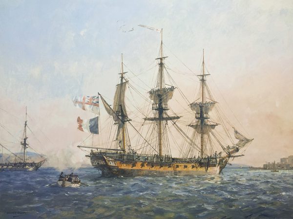 Geoff Hunt Print - H.M.S. Surprise