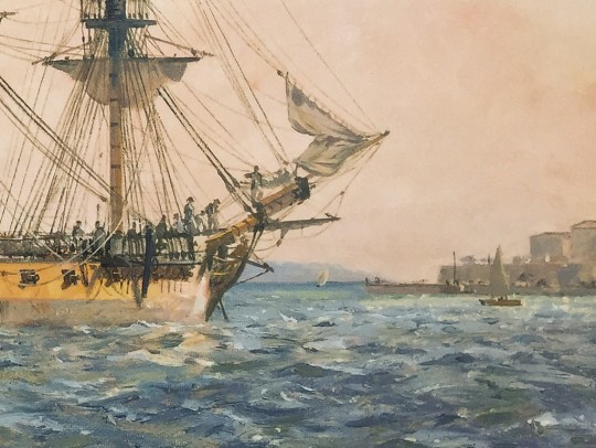 絵画 SS Image of Japan / USA: A Japanese painting of the USS Susquehanna,