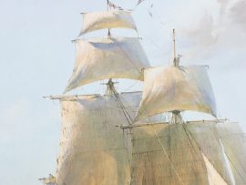 Geoff Hunt Print - H.M.S. Surprise, On the Far Side of the World