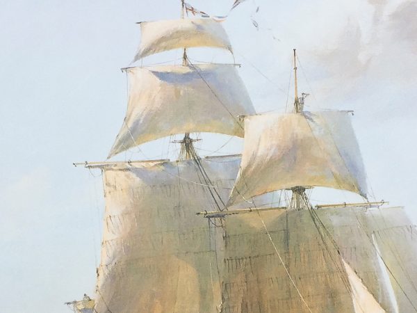 Geoff Hunt Print - H.M.S. Surprise, On the Far Side of the World