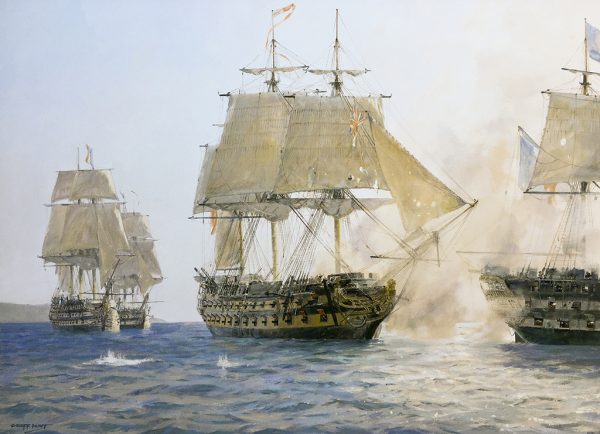 Geoff Hunt Print - H.M.S. Sutherland’s Last Battle