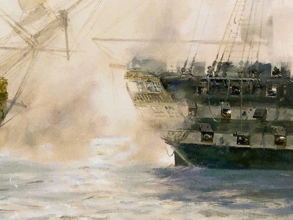 Geoff Hunt Print - H.M.S. Sutherland’s Last Battle