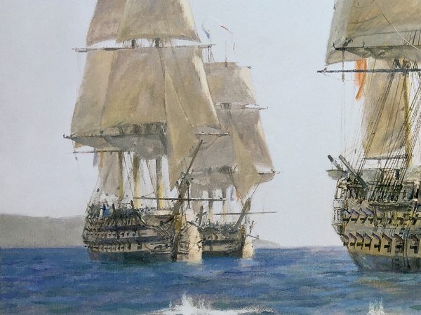 Geoff Hunt Print - H.M.S. Sutherland’s Last Battle