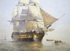 Geoff Hunt Print - H.M.S. Temeraire