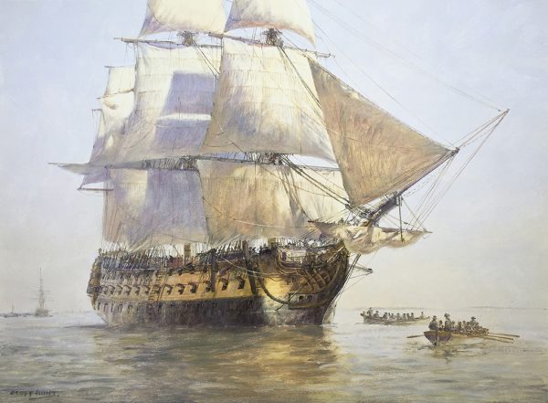 Geoff Hunt Print - H.M.S. Temeraire