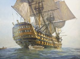 Geoff Hunt Print - H.M.S. Victory