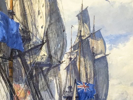 絵画 SS Image of Japan / USA: A Japanese painting of the USS Susquehanna,