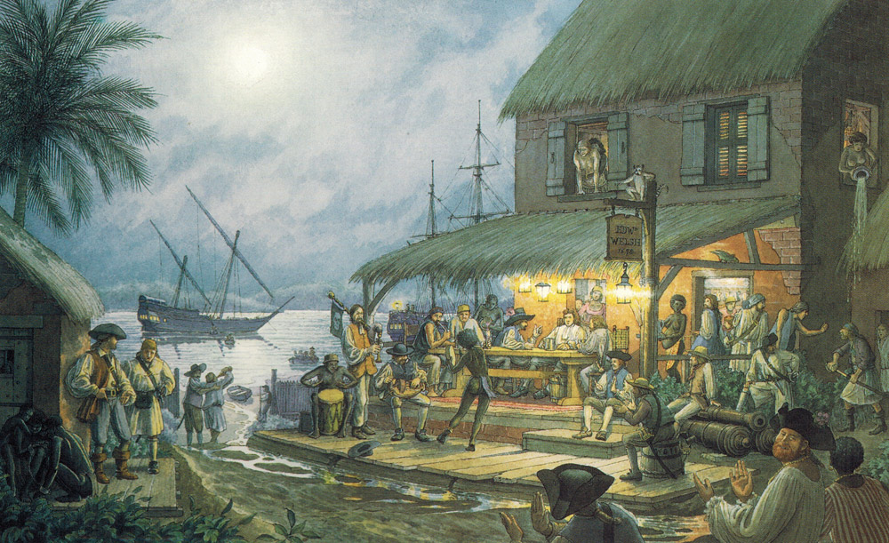 William Gilkerson Limited Edition Print - Captain William Kidd at Isle St. Marie