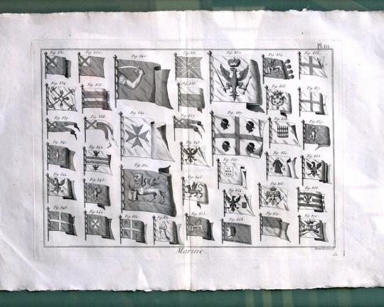 French Royal Navy Maritime Flags (1787) - Scrimshaw Gallery
