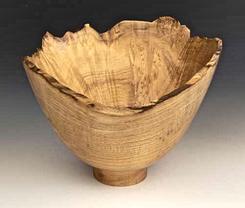 Jerry Kermode Wooden Bowl - Natural Edge Maple with Spalting Bowl