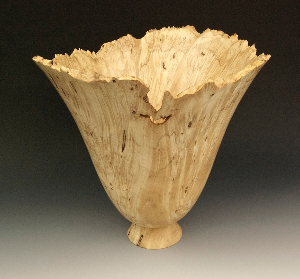 Jerry Kermode Wooden Bowl - Box Elder Natural Edge Bowl