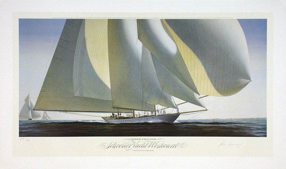 John Mecray Limited Edition Print - Under Full Sail
