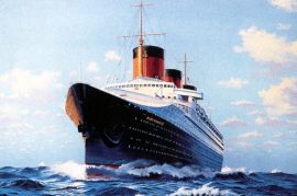 James Flood Limited Edition Print - SS Normandie