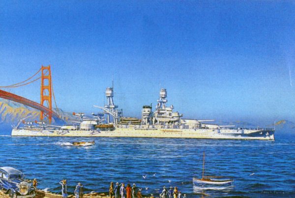 James Flood Limited Edition Print - USS Pennsylvania, San Francisco