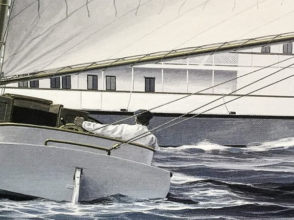 John Mecray Limited Edition Print - A Narragansett Passing