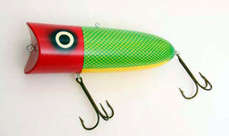Feed Lures Cone 70 Hand Made Wood Popper Floating Lure 70 grams 48 5048
