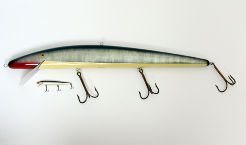 Large Minnow Lure Sculpture