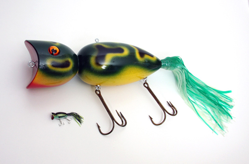 Skirted Popper Lure Sculpture