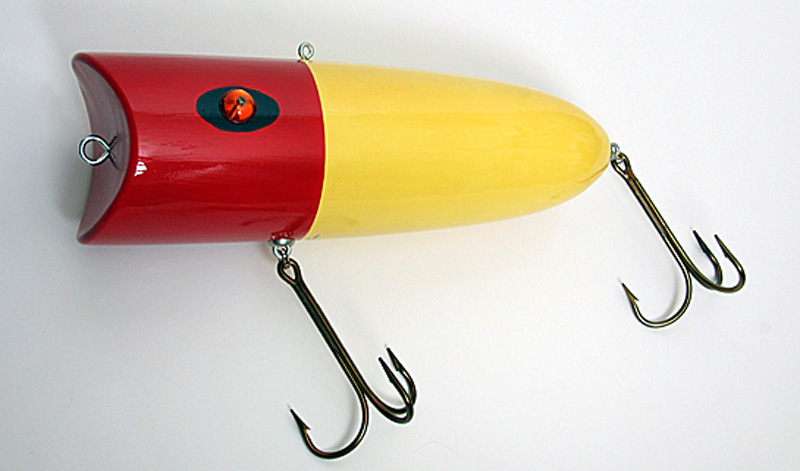 Popper Fishing Lure Shape, Unfinished Wooden Cutout