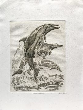 J.D. Mayhew Limited Edition Print - Spinner Dolphins