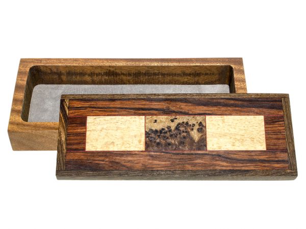 Jeffrey Seaton Signature Series Wooden Box - Russian Masur Birch and Amboyna Burl