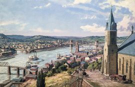 John Stobart - Cincinnati: A View from Mt. Adams c. 1875