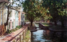 John Stobart - Georgetown: Lock No. 4 on the Chesapeake and Ohio Canal