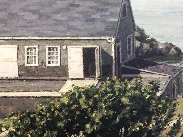 John Stobart - Monhegan: A View of the Landing from the Island Inn