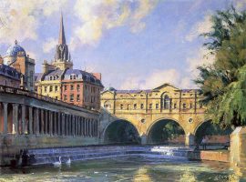 John Stobart - Bath: The Pultney Bridge Over The River Avon