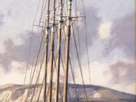 John Stobart - Camden: A View of the Shipbuilding Port and Mt. Battie