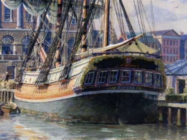 John Stobart - Charleston: Landing Cotton Alongside The Exchange