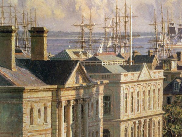 John Stobart - Charleston: Over the Rooftops in 1870