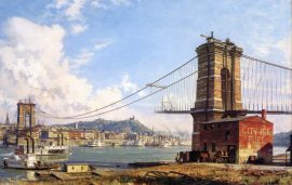 John Stobart - Cincinnati: A Panorama Of The Queen City from Covington's Riverfront In 1866