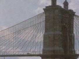 John Stobart - Cincinnati: Moonlight on the Ohio from the Public Landing