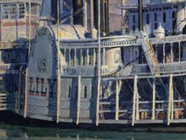 John Stobart - Cincinnati: The Levee at Daybreak c. 1884