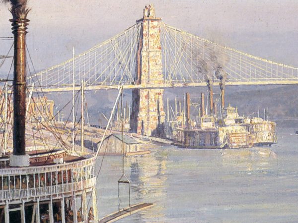 John Stobart - Cincinnati: The Packet "Hudson" Arriving in 1888
