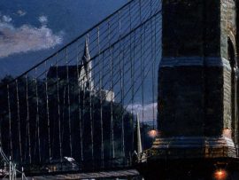 John Stobart - Cincinnati: The Public Landing by Moonlight in 1884