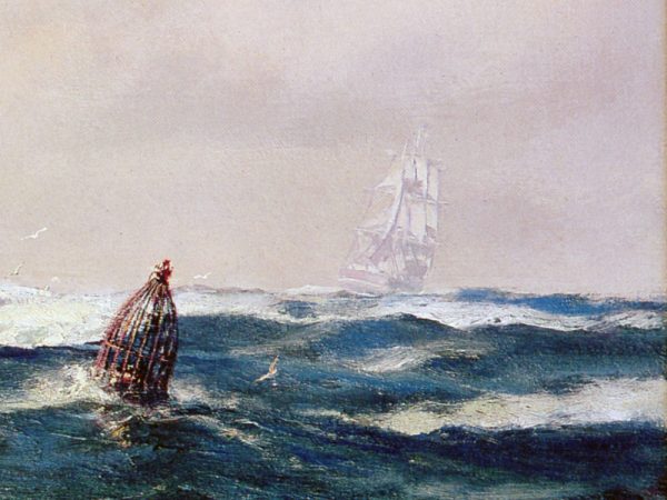 John Stobart - "Daniel Webster" of Boston off Sandy Hook