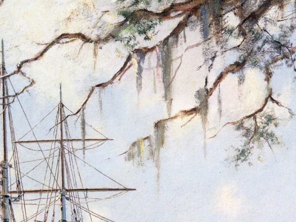 John Stobart - Darien: On the Georgia Tidewater Loading Sea Island Cotton