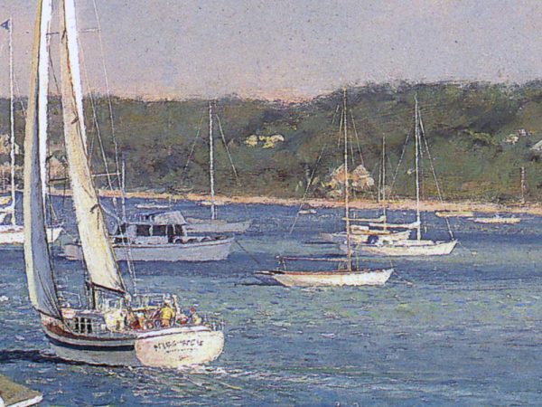 John Stobart - Edgartown: A View Looking Over the Outer Harbor
