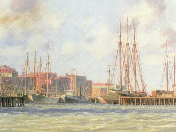 John Stobart - Galveston: The Bark "Elissa" Leaving Port in 1884