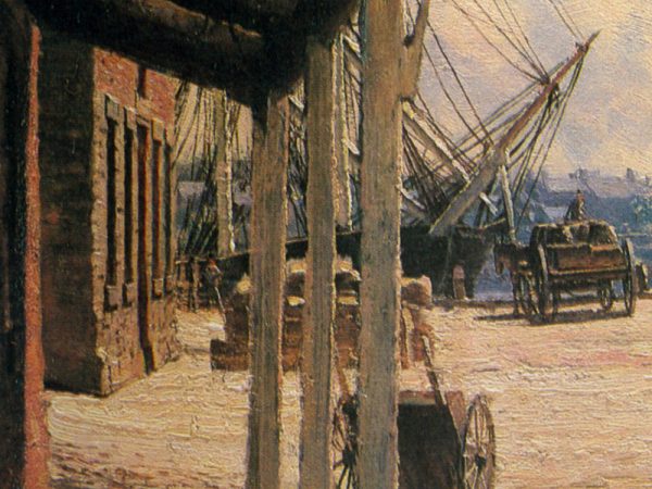 John Stobart - Georgetown: Vessels at the Potomac Wharf in 1842