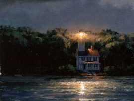 John Stobart - Haig Point: A View of the Lighthouse from Harbourtown