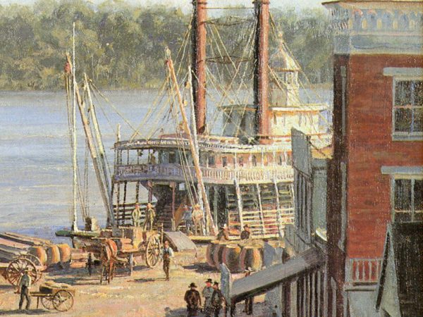 John Stobart - Hannibal: A View from Mark Twain's Boyhood Home in 1841