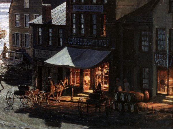 John Stobart - Hartford: "The City of Hartford" Arriving at the Foot of State Street in 1870
