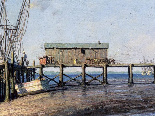 John Stobart - Hilton Head Island: Shrimpboats at Skull Creek