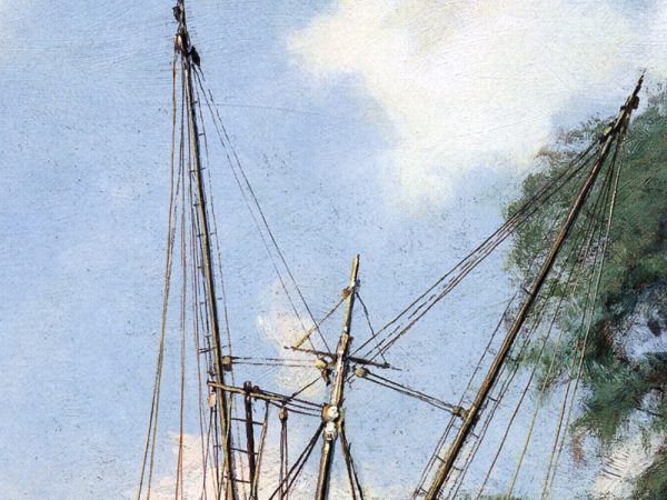 John Stobart - Hilton Head Island: Shrimpboats at Skull Creek